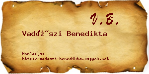 Vadászi Benedikta névjegykártya